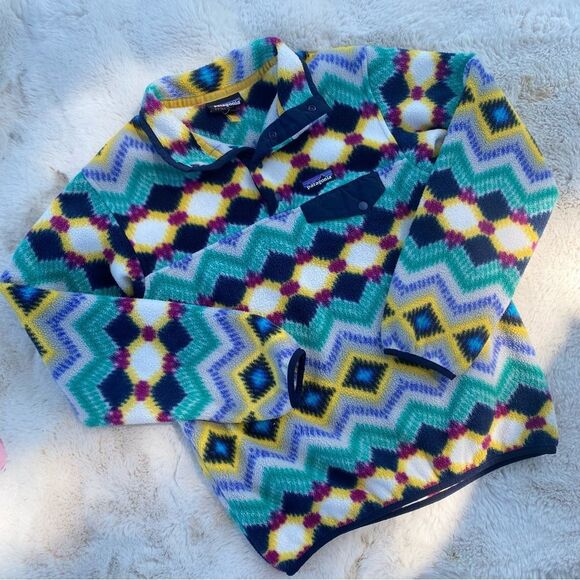 Patagonia Timber Twist Synchilla Snap-T Fleece Pullover Sz. S - Picture 4 of 7